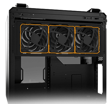 GT502 case hybrid function bracket support fans