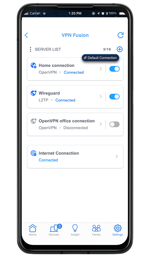 VPN Fusion instellen met de ASUS Router-app
