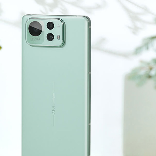 The image depicts a Zenfone 12 Ultra (Sage Green)