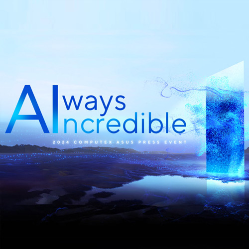 ASUS’s Always Incredible event key image is displayed in the image. A blue portal with swirling blue particles is shown on the right.