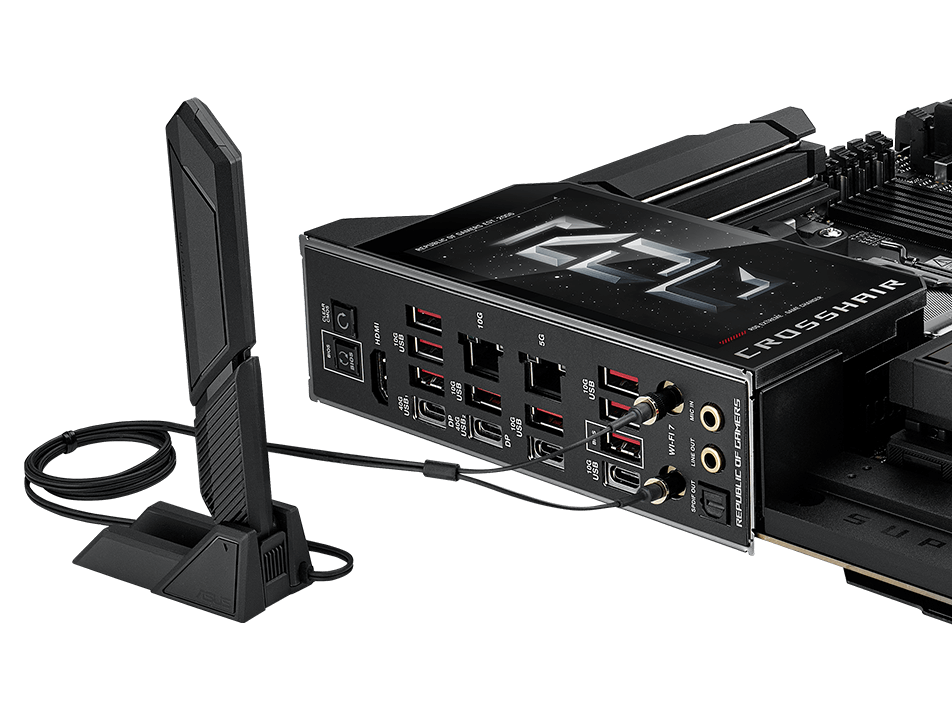ROG Crosshair X870E Extreme with ASUS WiFi Q-Antenna