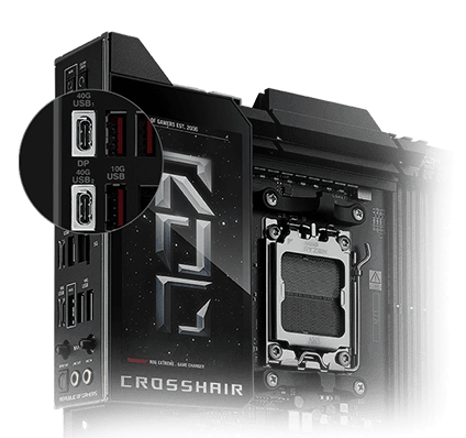 Two USB4® Type-C® Ports on ROG Crosshair X870E Extreme