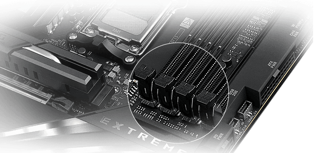 The ROG Crosshair X870E Extreme supports NitroPath DRAM Technology