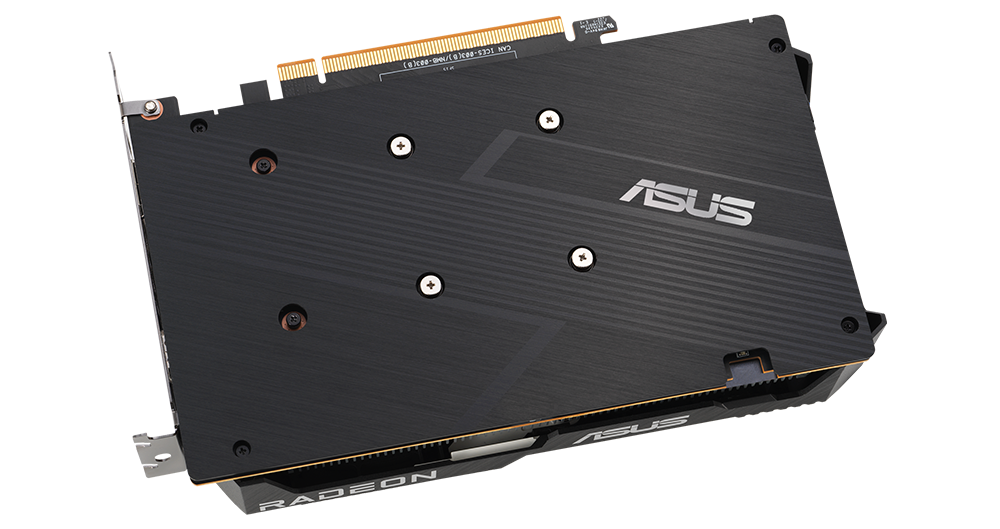 ASUS Dual Radeon RX 6600 顯示卡背板