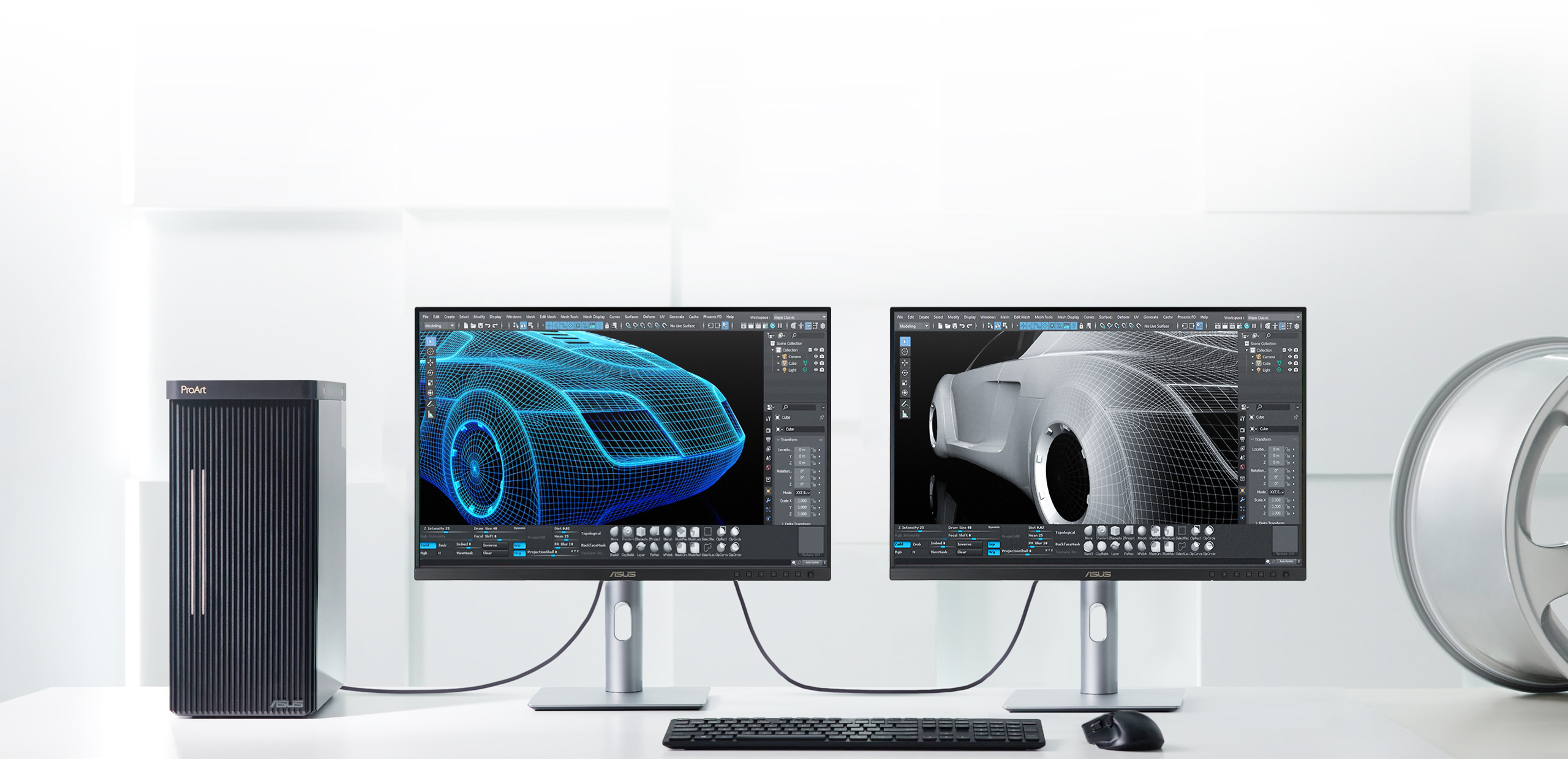 Serieschakeling voor een opstelling met twee monitoren via DisplayPort