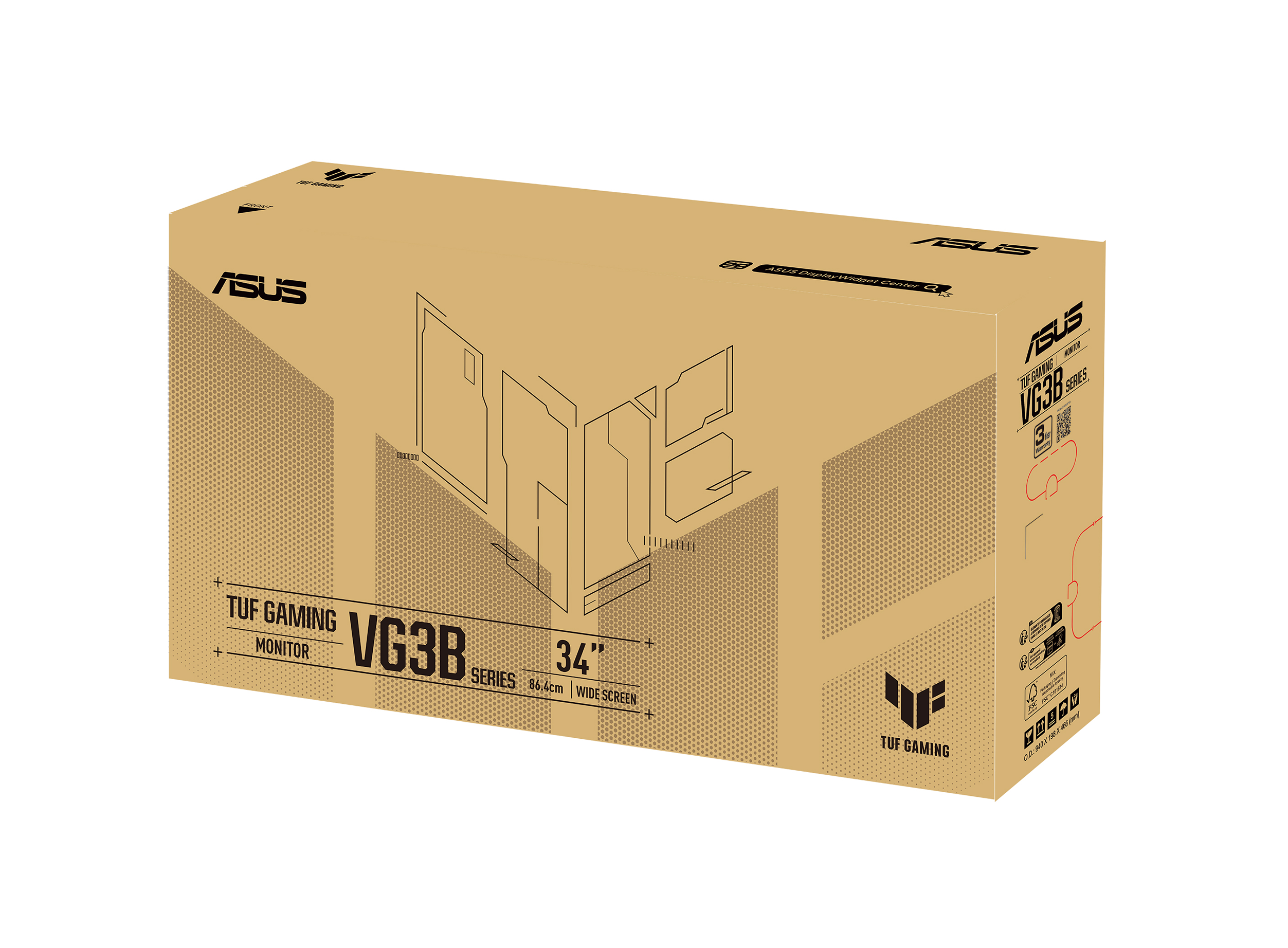 TUF Gaming VG34VQ3B packaging