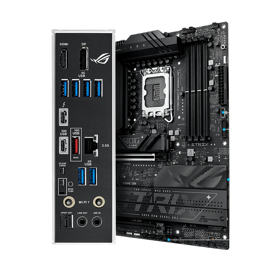 Strix  B860-F connectivity specifications