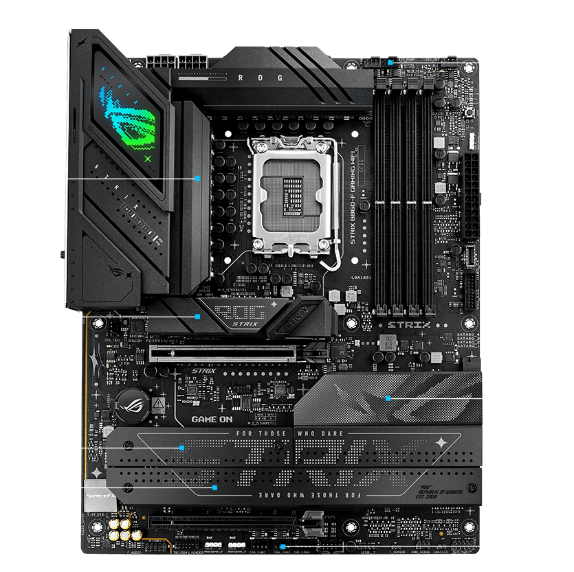 Strix  B860-F cooling specifications