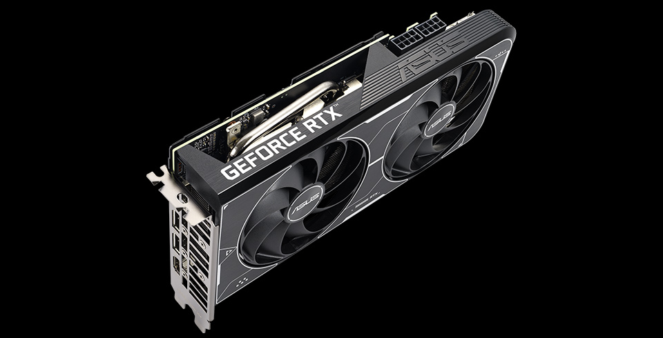 Frontansicht der ASUS Dual GeForce RTX 3060 Ti