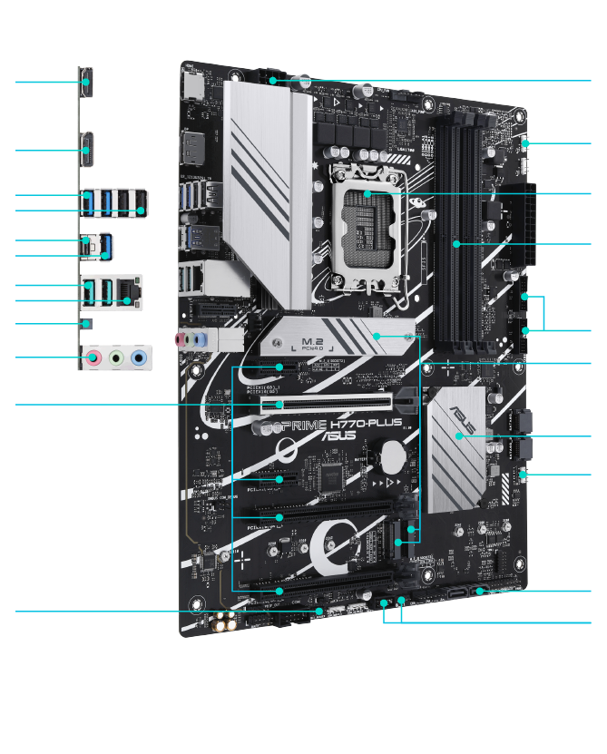 All specs of the PRIME H770-PLUS motherboard