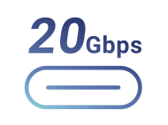 USB 20Gbps Type-C® icon