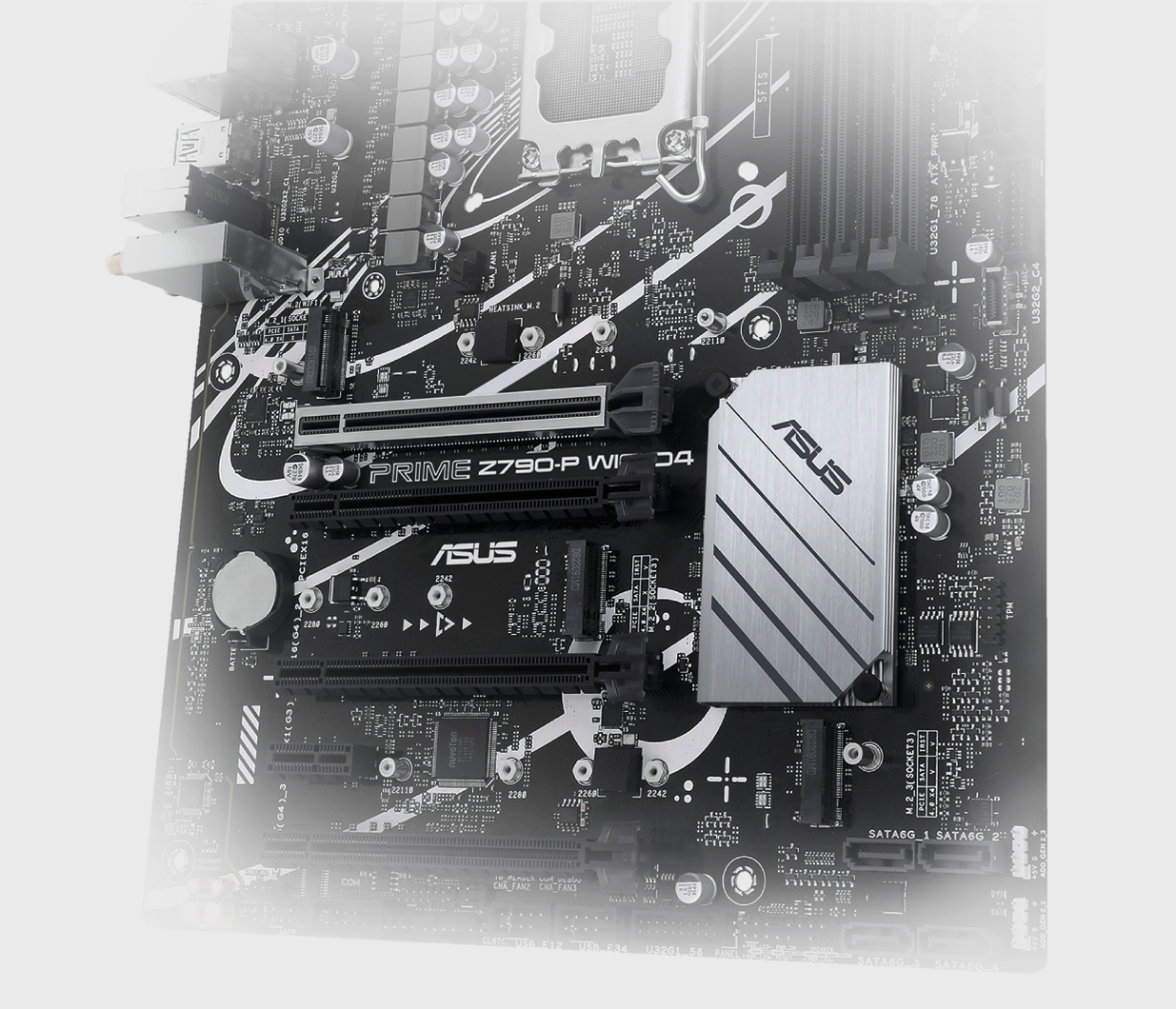 The PRIME Z790-P WIFI D4-CSM motherboard supports three M.2 slots.