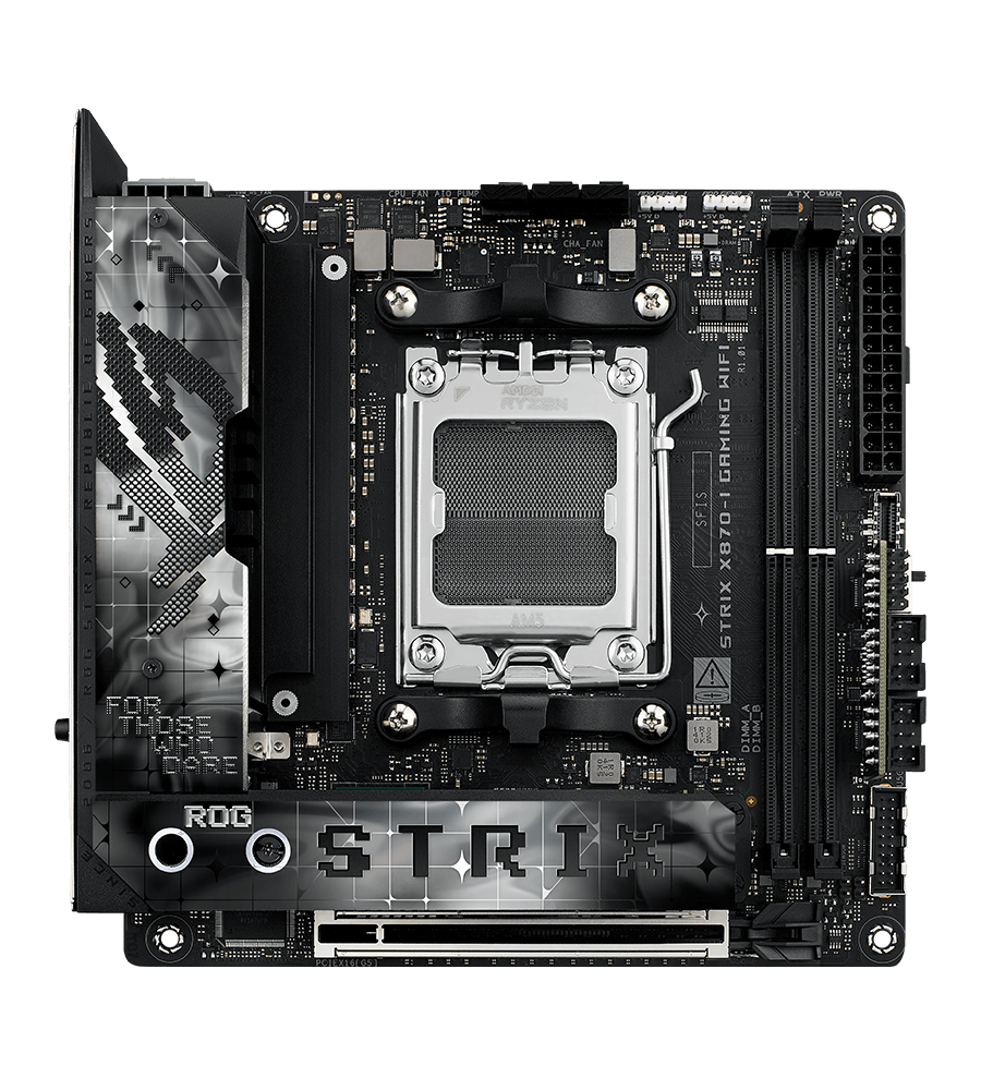 Strix X870-I fan header locations