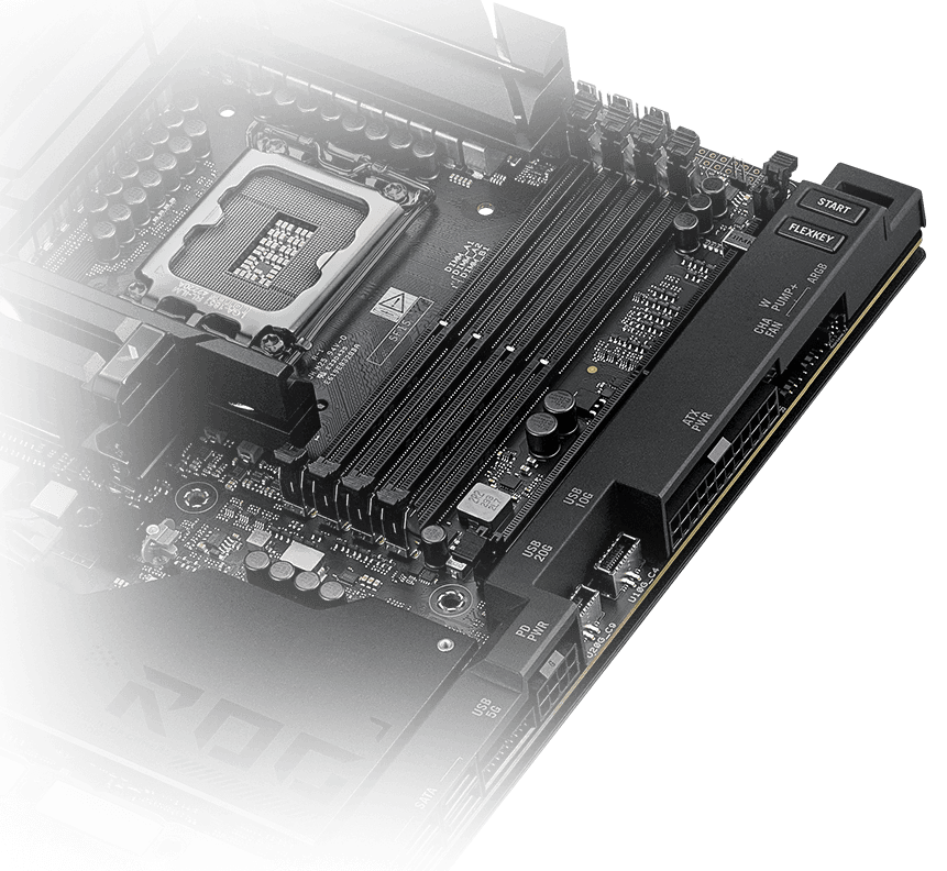 The ROG Maximus Z890 EXTREME supports NitroPath DRAM Technology