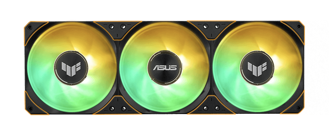 TUF Gaming LC 360 ARGB LCD ARGB fan with special note on anti-vibration rubber