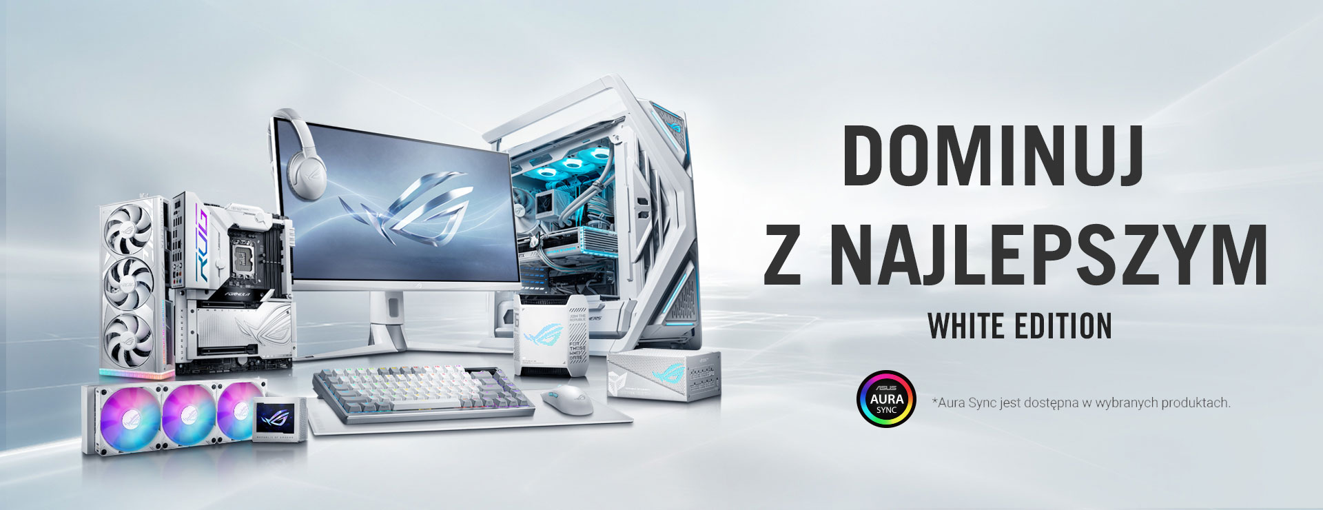 Seria produktów ROG Moonlight White