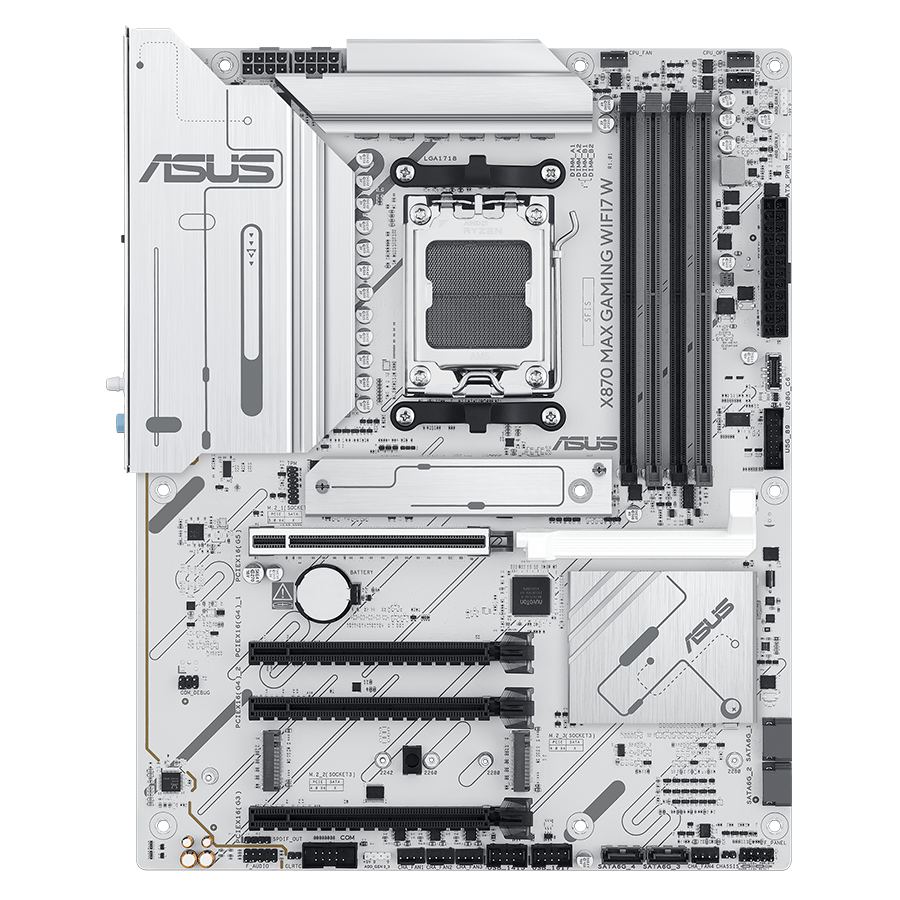 X870 MAX GAMING WIFI7 W front view.