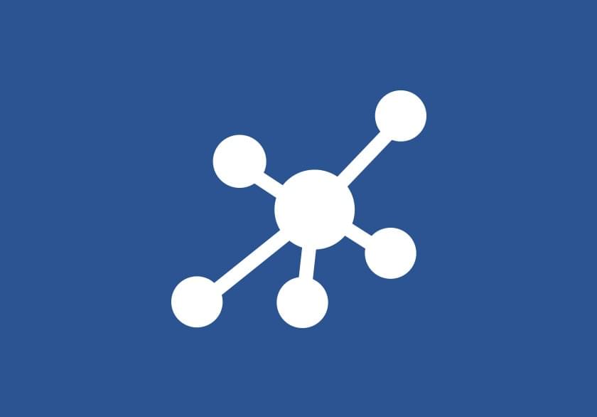 White network icon with connected nodes on a blue background, below the text 'Optimize IT endpoint management,' describing the benefits for IT staff monitoring and controlling devices remotely.