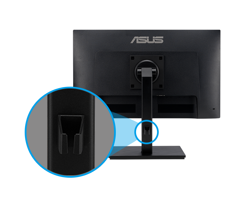 El monitor ASUS VA24EQSB incluye una abrazadera de gestión de cables