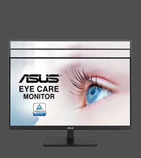 ASUS VA24EQSB monitor has a height adjustment range of 0–130 mm