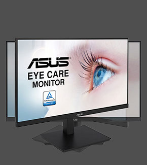 ASUS VA24EQSB monitor can swivel 180° to the left or right