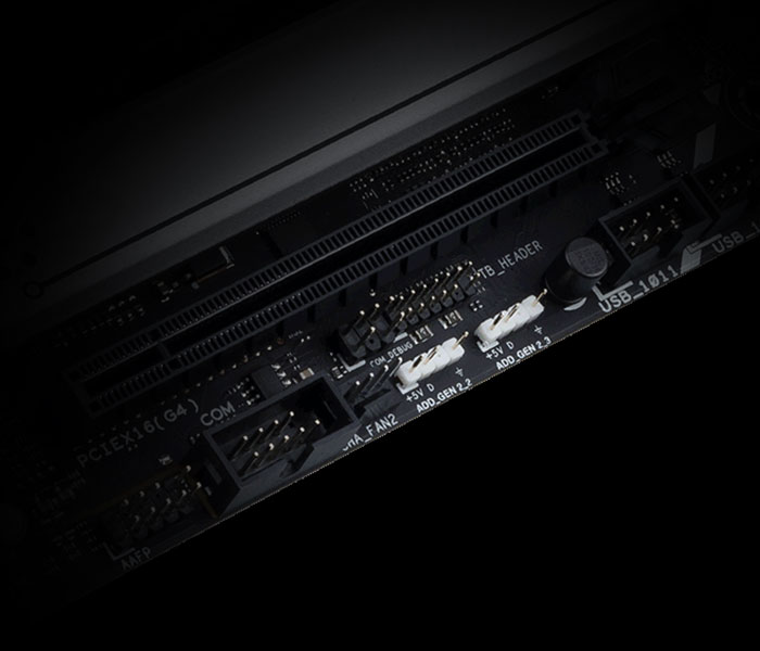 A PRIME Z790-P WIFI D4 alaplap megcímezhető 2. generációs RGB kivezetésekkel rendelkezik. 