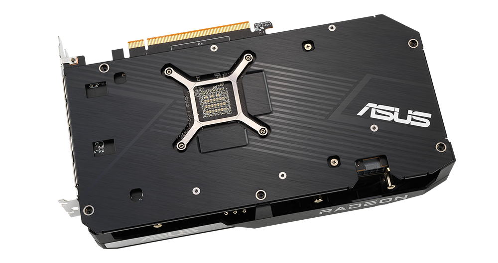 Die Rückseite der ASUS Dual Radeon™ RX 6700 XT