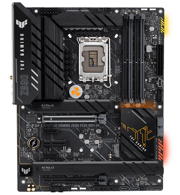 TUF GAMING Z690-PLUS WIFI D4 features AIO water-cooling settings. 