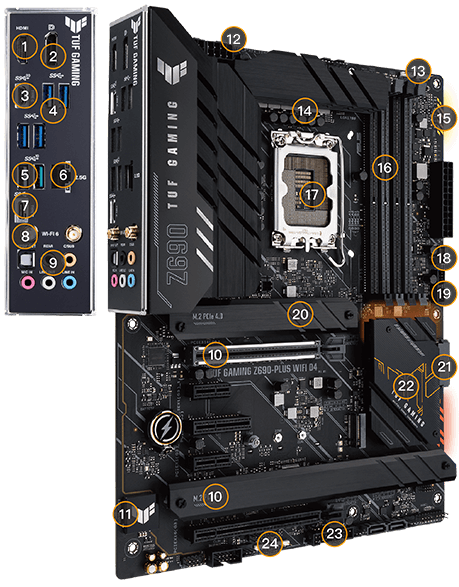 ASUSASUS TUF GAMING Z690-PLUS D4