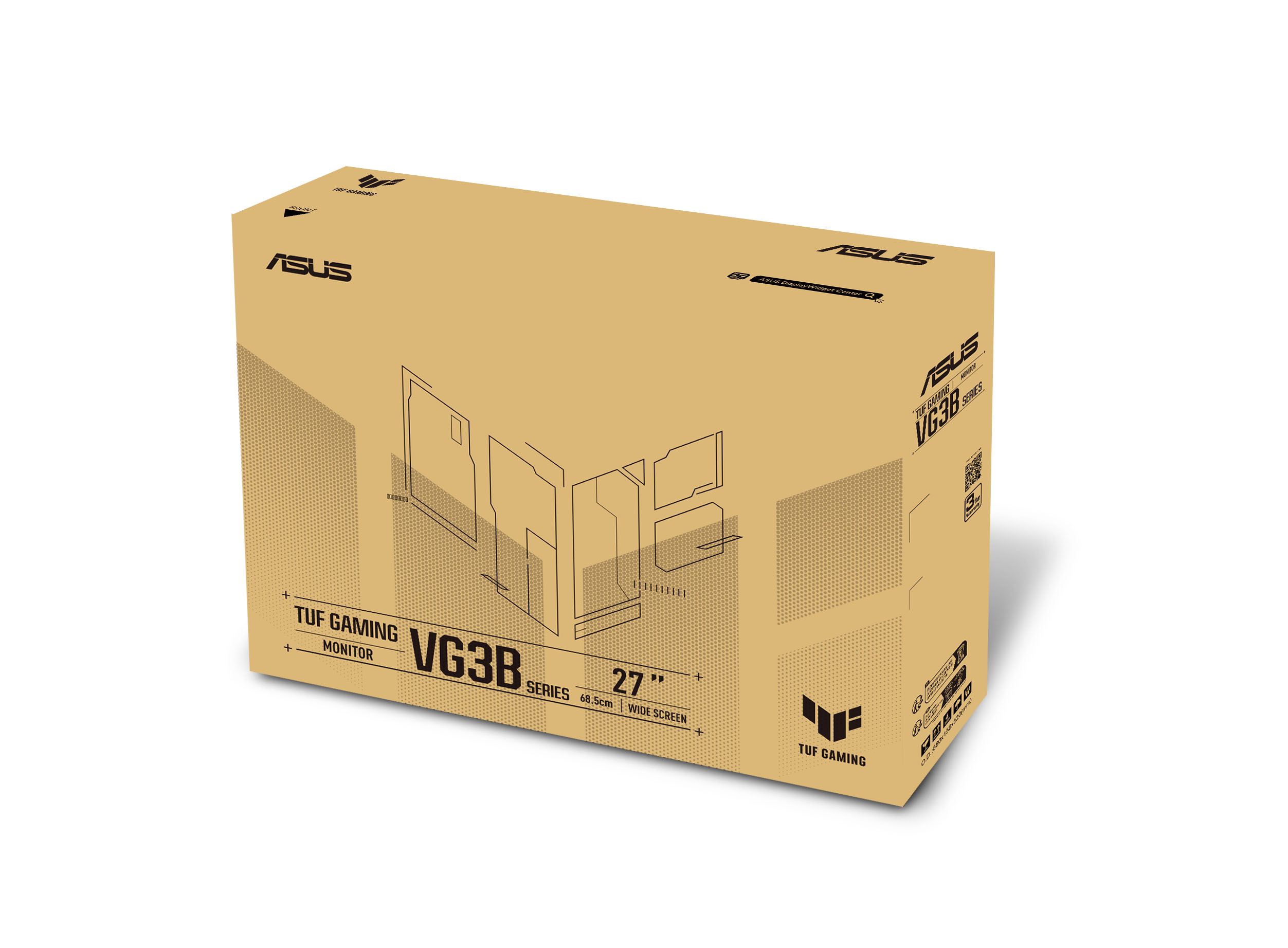 TUF Gaming VG27VQ3B packaging