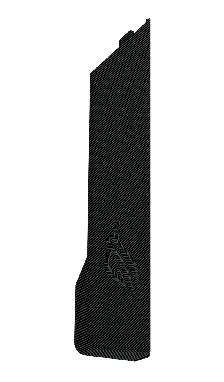 ROG Series Design (X13) Style customizable armor cap horizontally showcases design details.