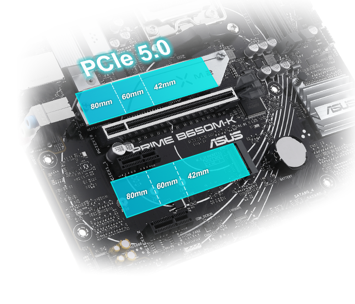 支援 PCIe 5.0 M.2。