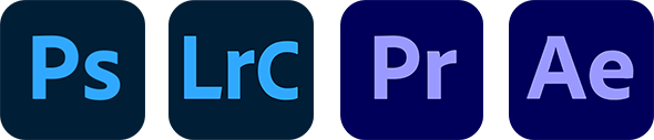 Ps, LrC, Pr and Ae app icons