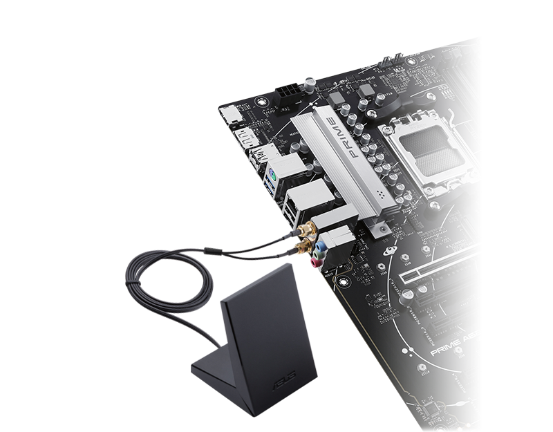 The PRIME A620-PLUS WIFI motherboard features onboard WIFI 5.