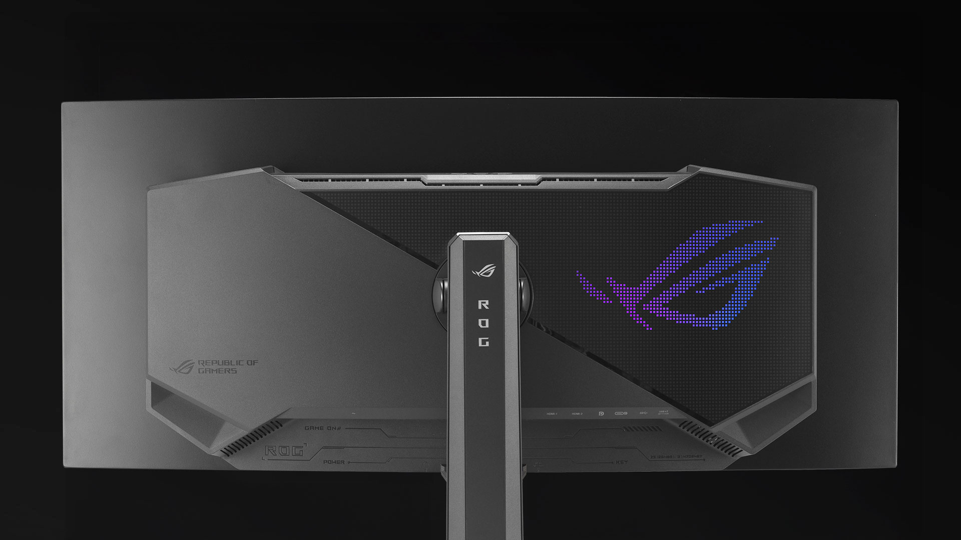 The rear panel of XG34WCDG.