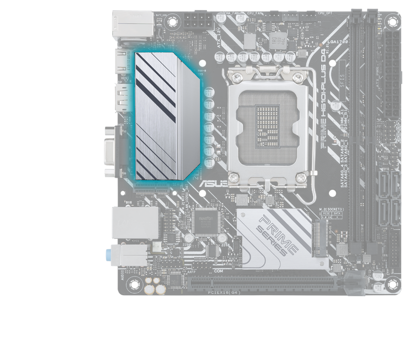 Prime motherboard with VRM heatsink image