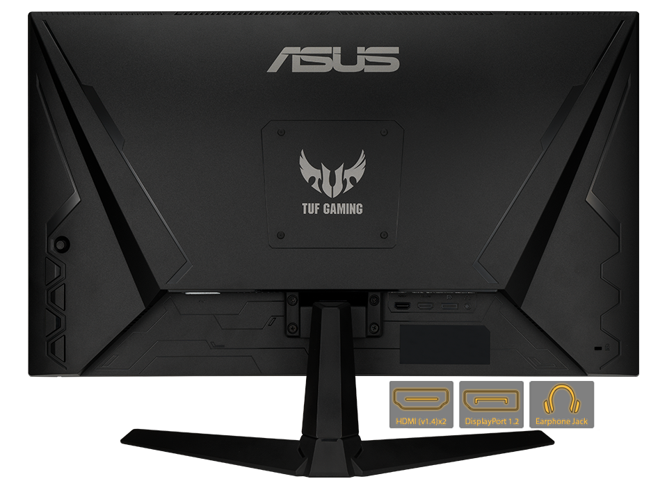 Der ASUS TUF GAMING VG277Q1A bietet umfangreiche Anschlussmöglichkeiten