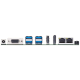 J3455T-IM-A front view I/O ports closeup