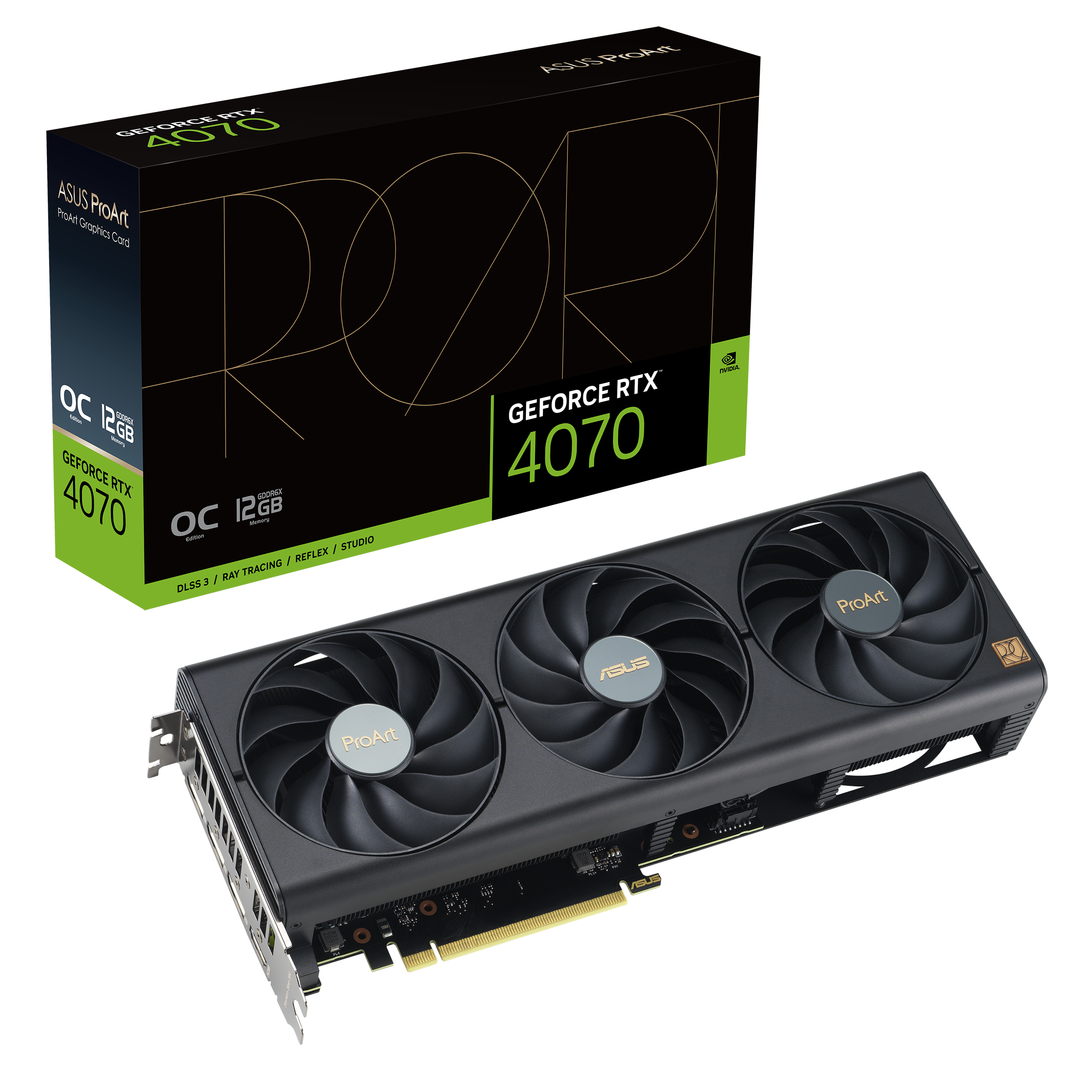 ProArt GeForce RTX™ 4070 OC Edition 12GB GDDR6X, Graphics Card