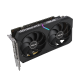 Dual GeForce RTX 3060 V2 graphics card, angled forward view, shocasing the ARGB element