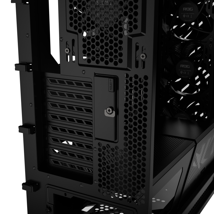 ROG Strix Helios II Black graphics card slot clamp