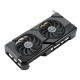ASUS Dual Radeon RX 7700 XT 45 degree top-down view with focus on top side