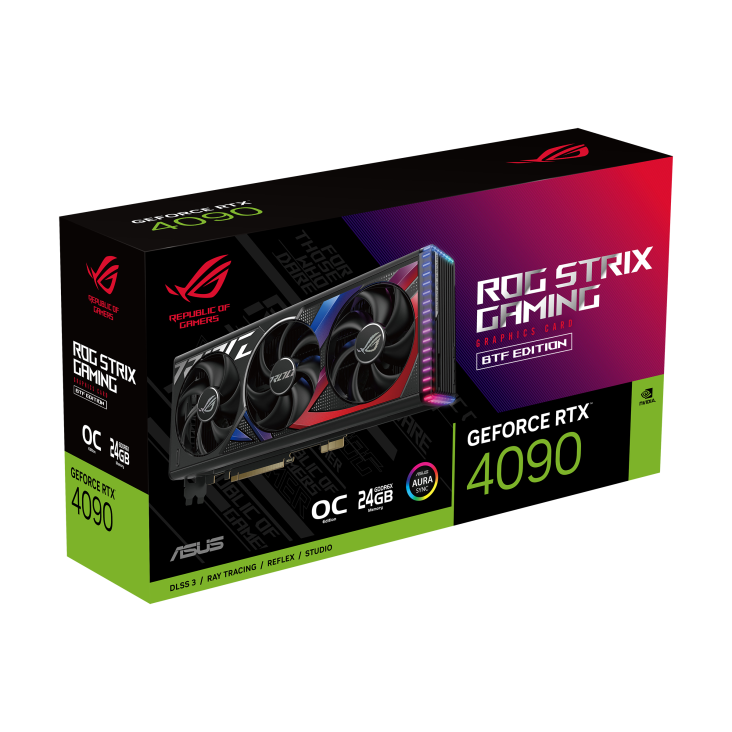 ROG Strix GeForce RTX 4090 BTF OC Edition packaging