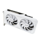 ASUS Dual GeForce RTX 3060 Ti White OC Edition 8GB GDDR6X graphics card, top down view