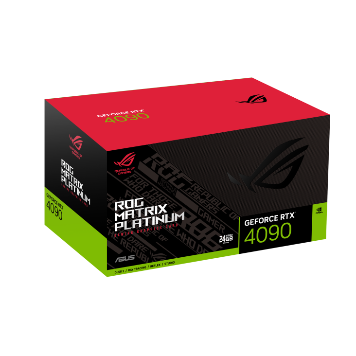 ROG Matrix GeForce RTX 4090 Platinum edition packaging