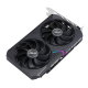 ASUS Dual GeForce RTX 3050 V2 8GB GDDR6 graphics card, highlighting the fans