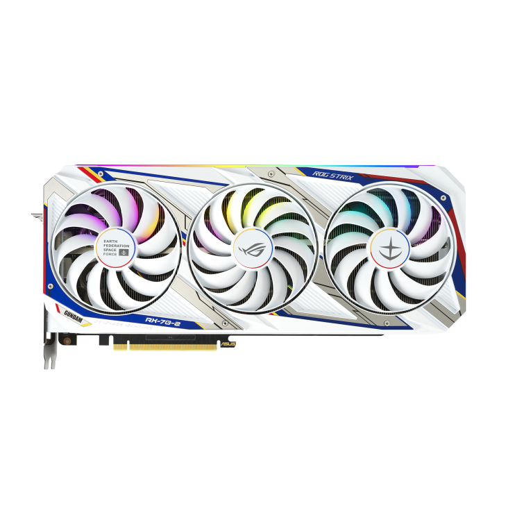 ROG-STRIX-GeForce-RTX-3090-GUNDAM-EDITION graphics card, front view