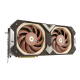 RTX3080-O10G-NOCTUA graphics card, front angled view, showcasing the fan