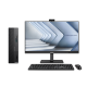 A front view of an ASUS ExpertCenter D5 SFF with a keyboard, a monitor and a mouse