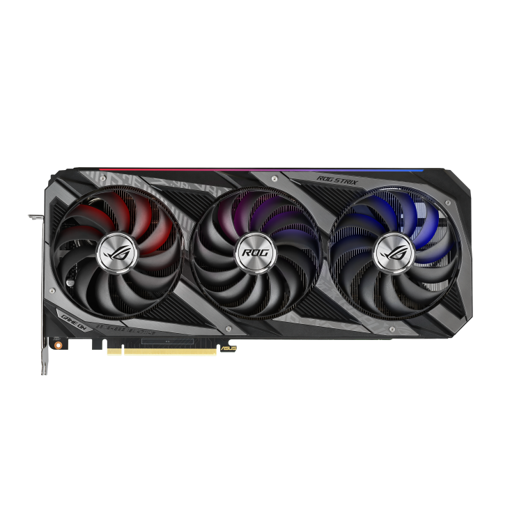 ROG-STRIX-RTX3070-8G-V2-GAMING graphics card, front view
